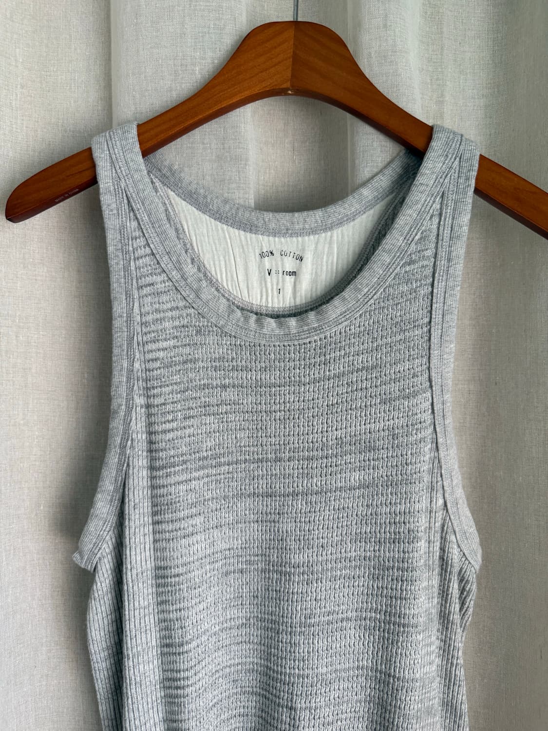 BEAMS PLUS xV:room 와플 슬리브리스 상품이미지2