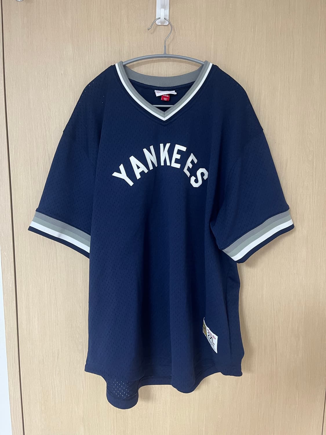 [2xl]미첼앤네스 양키스 반팔 메쉬 티 상품이미지1