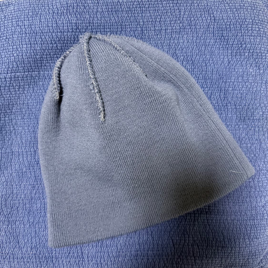 스투시 자카드 스트라이프 스컬캡 비니 페이디드 블루 상품이미지5