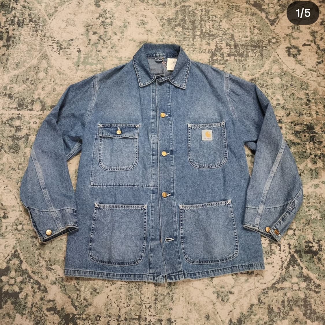 80s 오리지날 칼하트 데님커버올 상품이미지1