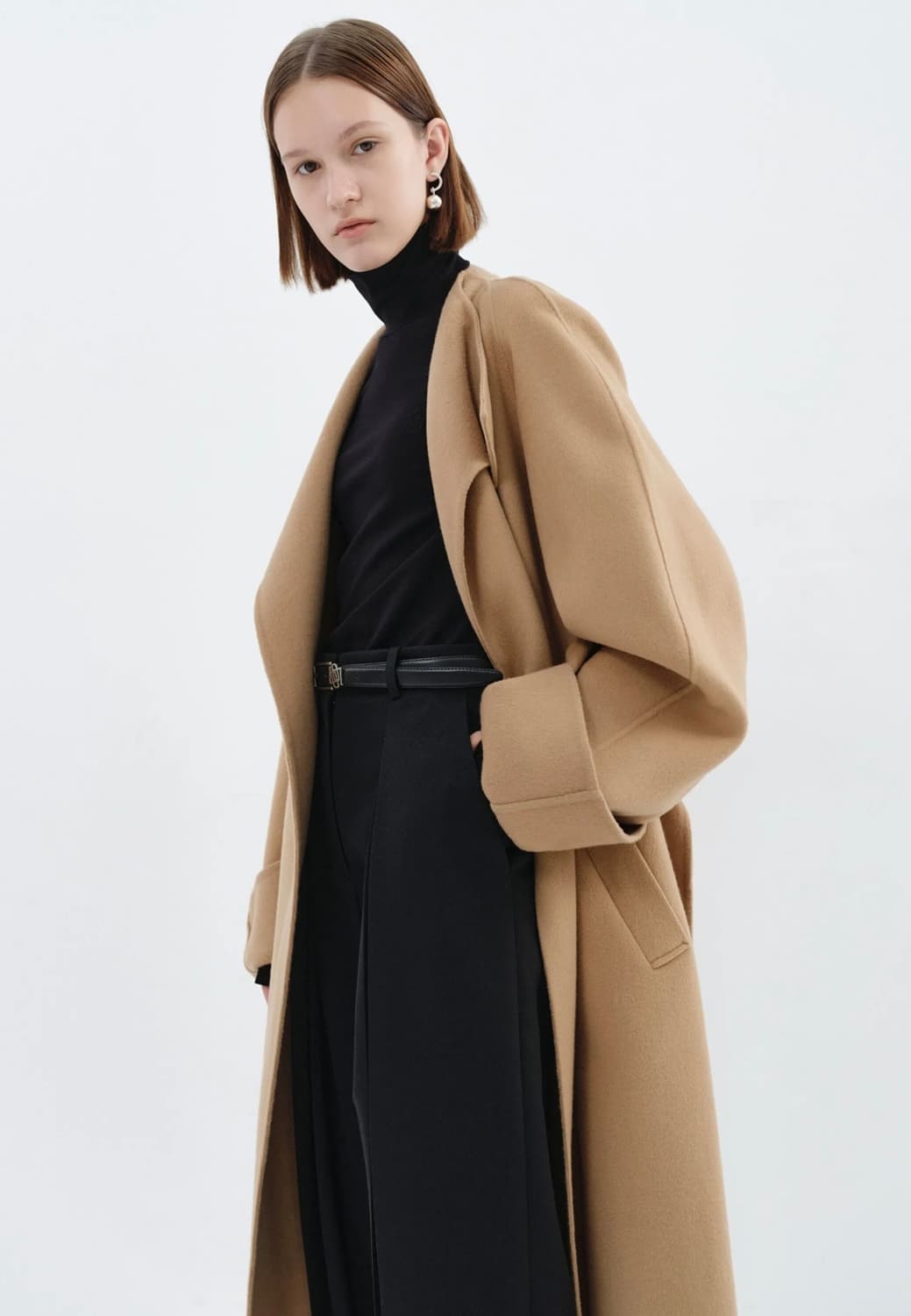 로우클래식 핸드메이드 코트 L 사이즈 HANDMADE WRAP COAT 상품이미지5