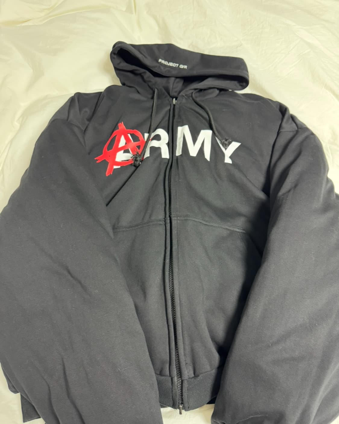 프로젝트 G/R 리버시블 후드 퍼퍼 자켓 블랙 상품이미지1