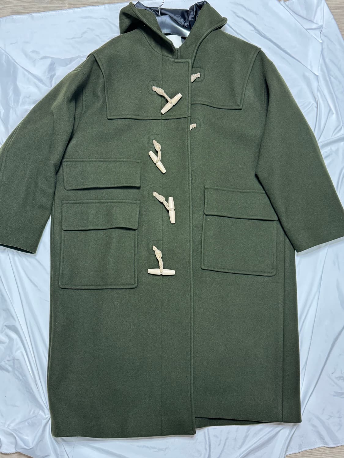 IEY 이에이 더플 코트 카키 M 상품이미지1