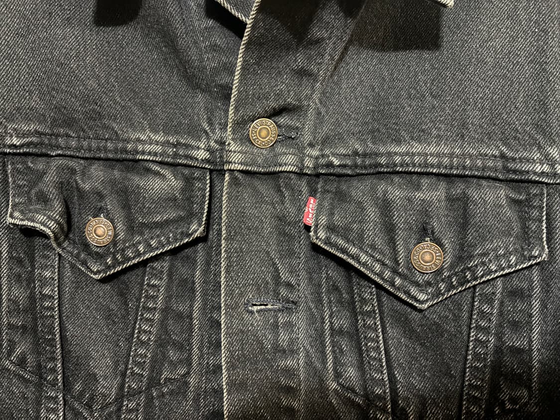 리바이스 블랙 데님 자켓 S 상품이미지3