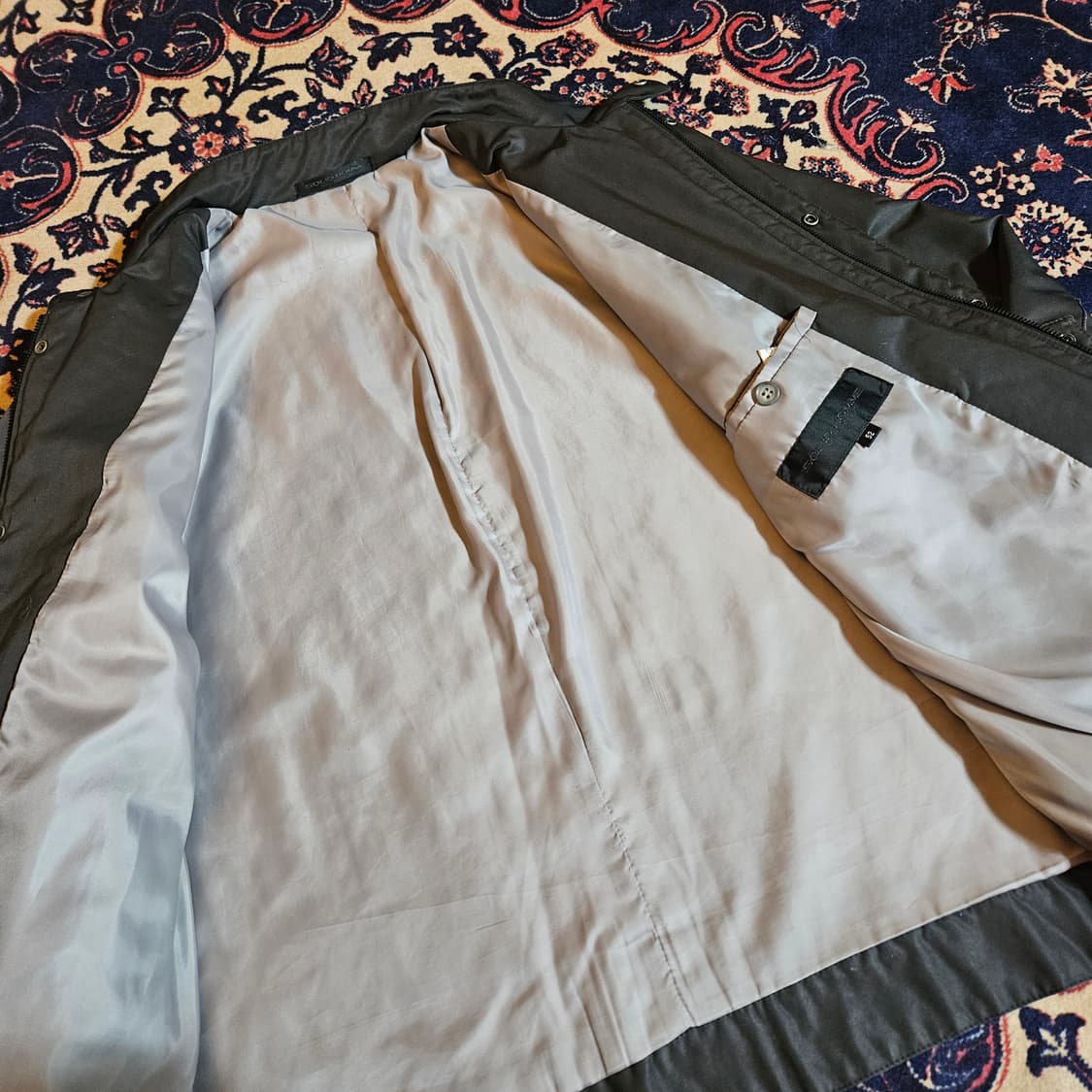 솔리드옴므 센터 절개 나일론 집업 자켓 52size 상품이미지9