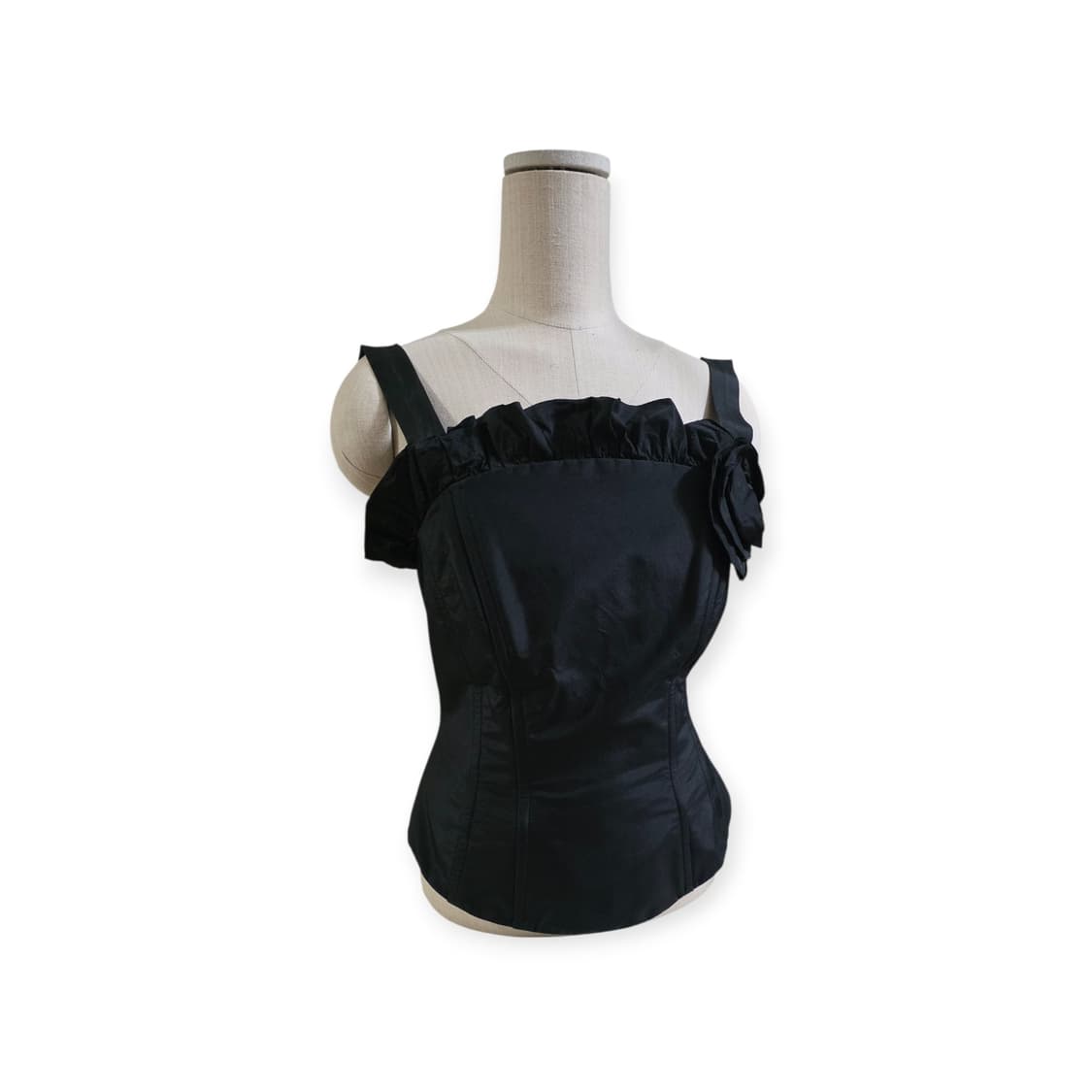 Luisa Spagnoli Silk 100% Rose Corset Top 상품이미지2