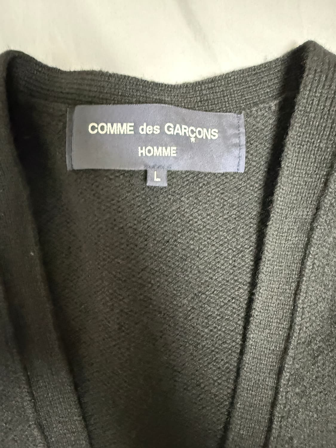 꼼데가르송 옴므 가디건 L 상품이미지3