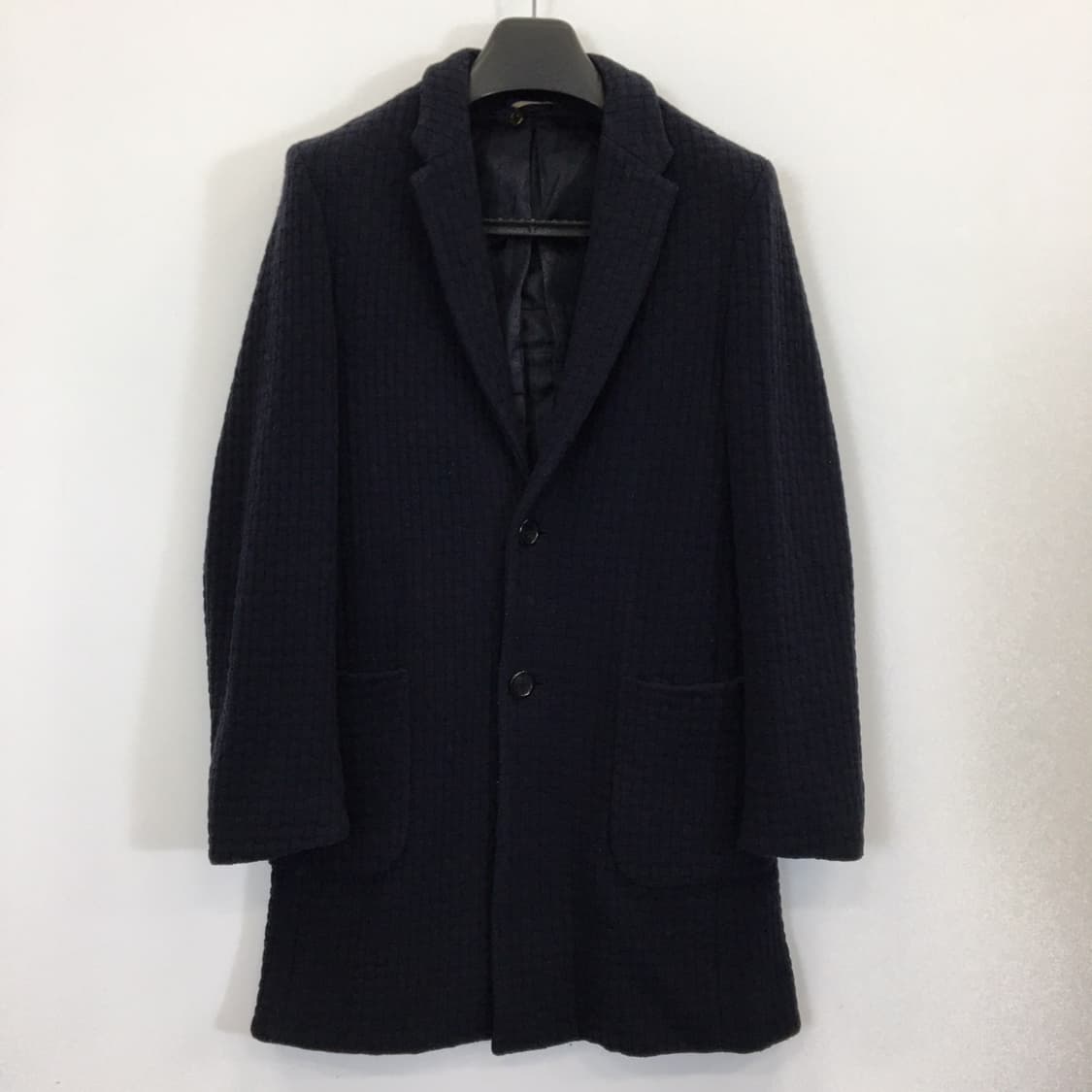 커스텀멜로우 짜임패턴 울 모직코트 90-슬림 95  상품이미지1