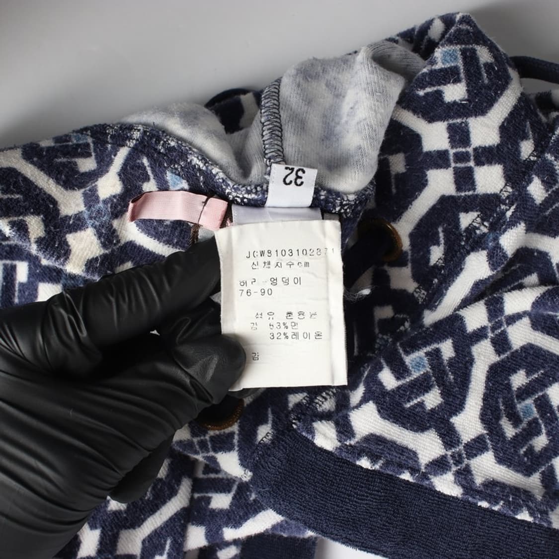 쥬시 꾸뛰르 지오메트릭 패턴 테리 쇼츠 S 상품이미지6