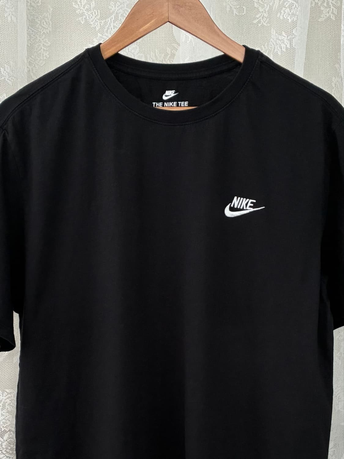 2XL) 나이키 스우시 반팔 티셔츠 블랙 상품이미지3
