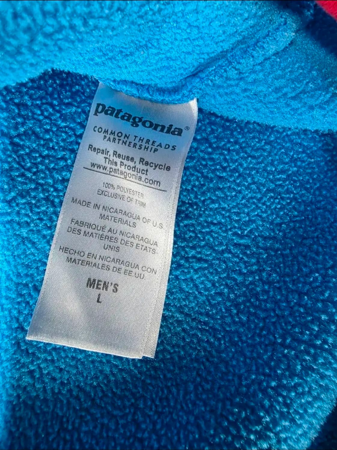 파타고니아 신칠라 스냅티 일렉트론 블루 L 상품이미지5