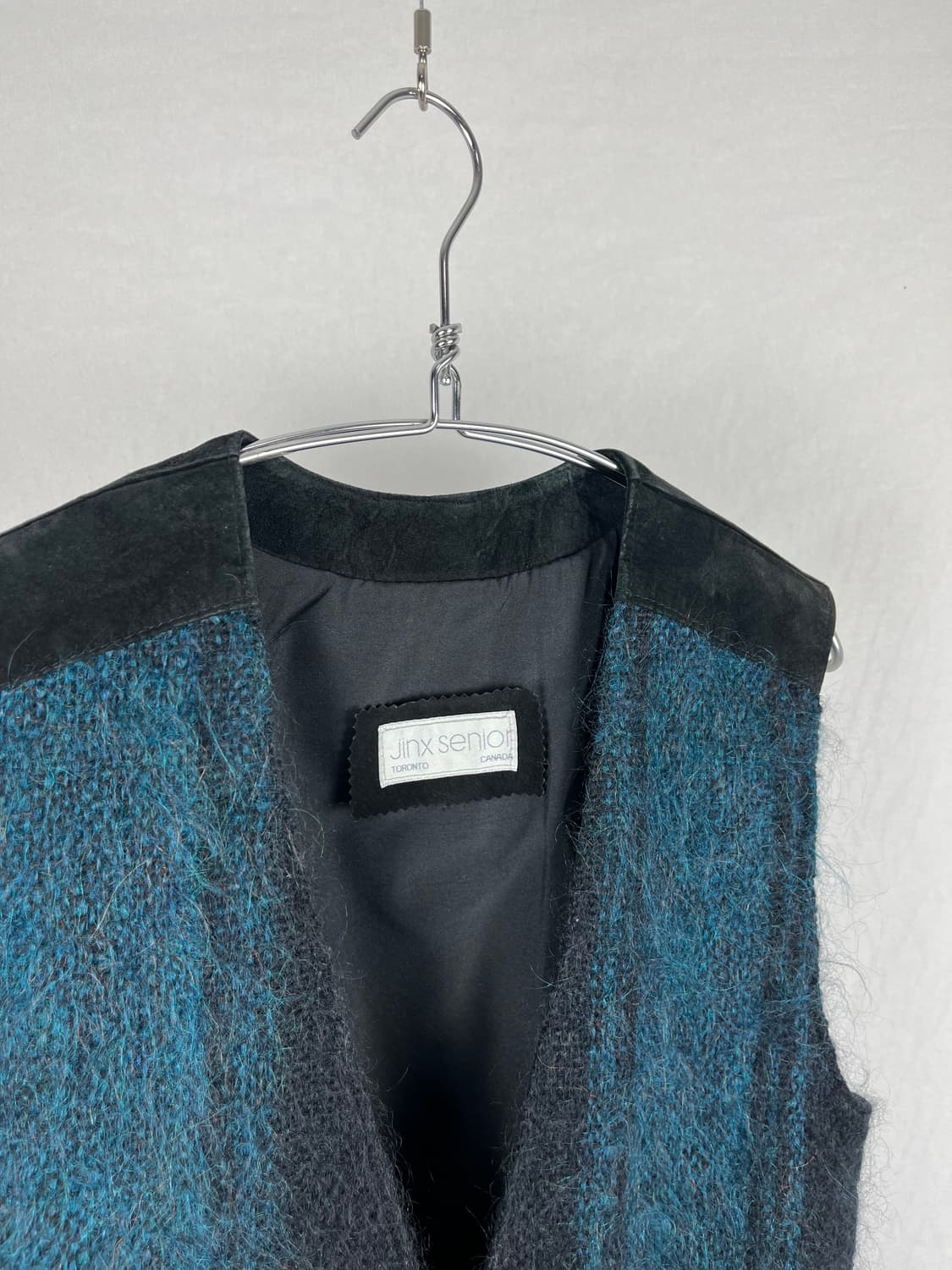 Vintage(Made in canada) 모헤어 스웨이드 도킹 베스트  상품이미지3