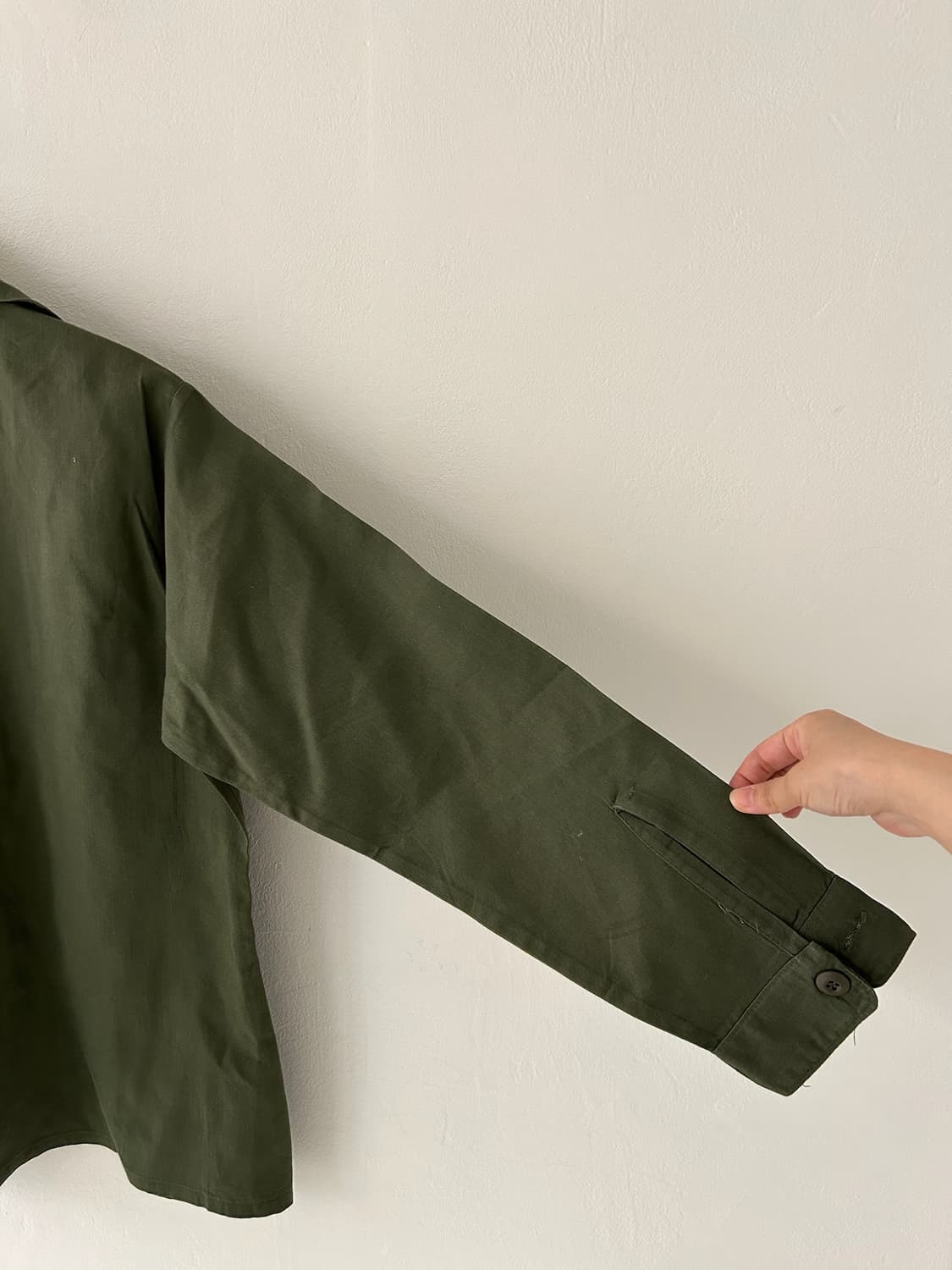 80s US Army og-507 utility shirt. 상품이미지9