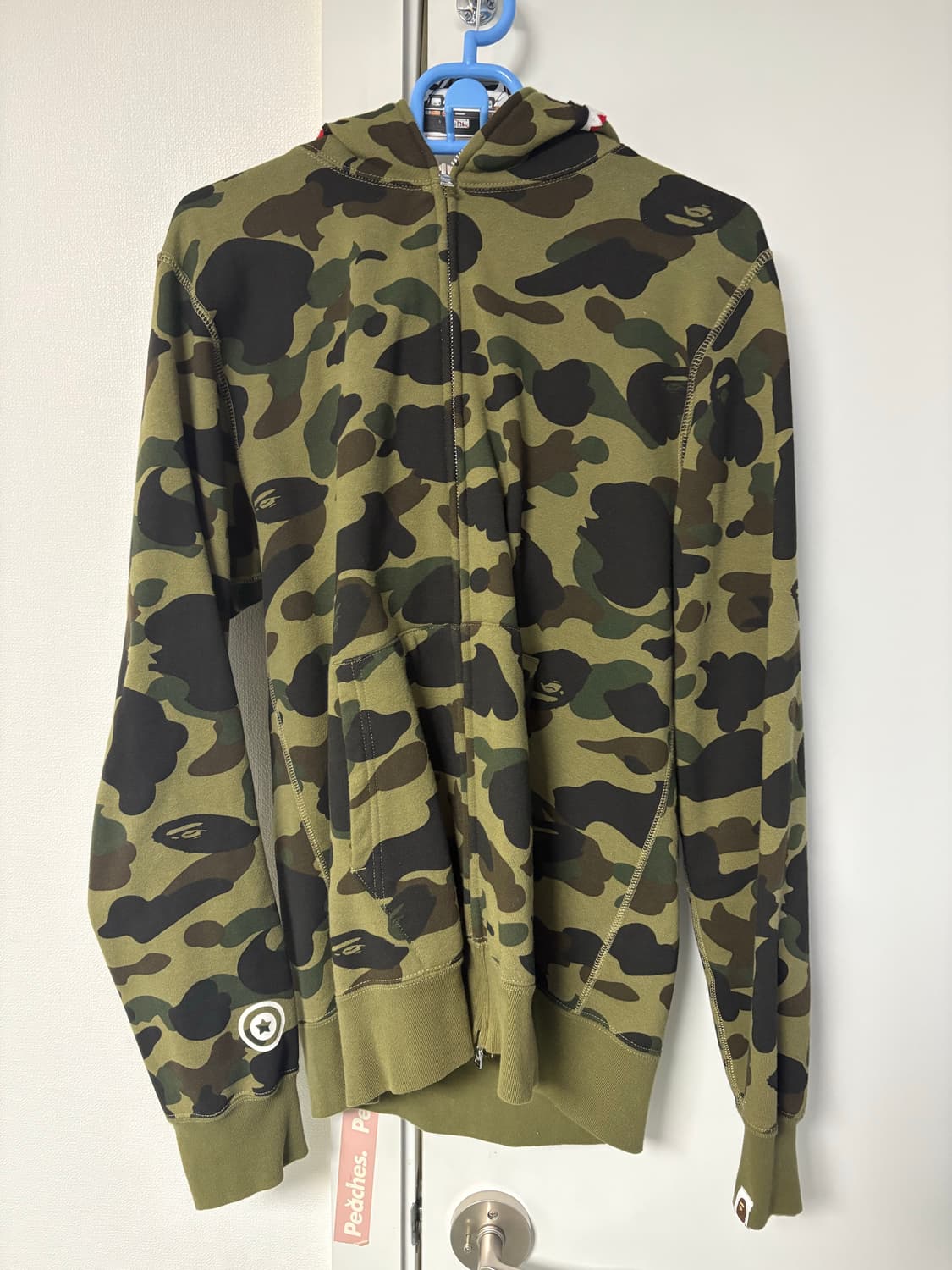 베이프 녹계 후드집업 상품이미지1