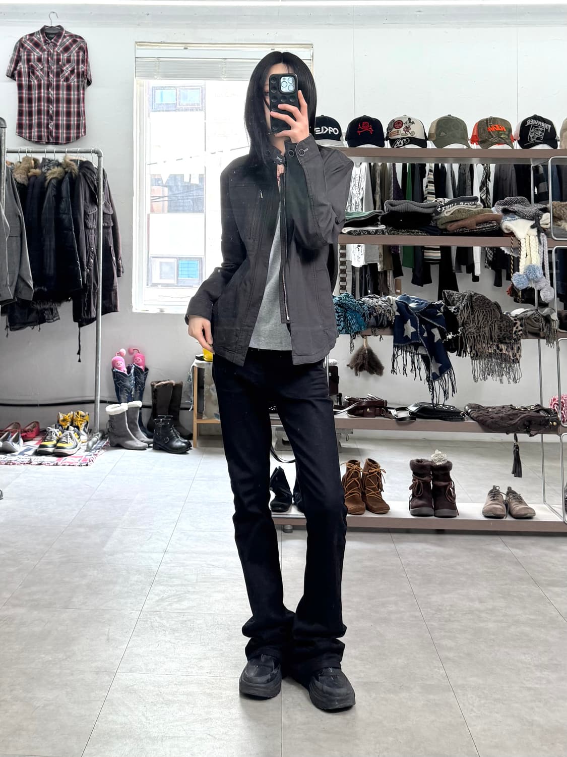 Abx 하이넥 버튼 집업 자켓 상품이미지8