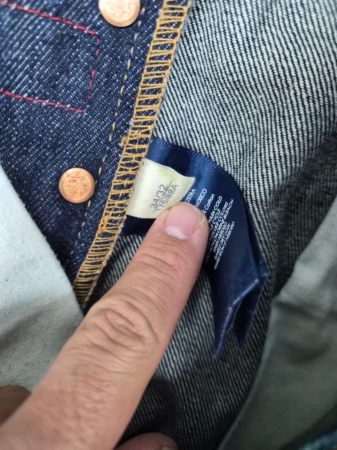 34x32) 폴로 랄프로렌 스트레이트 인디고 데님 팝니다 상품이미지6