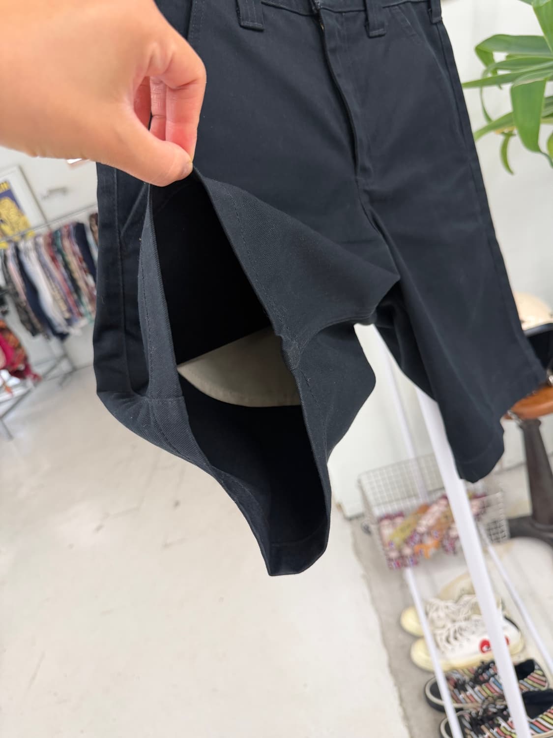칼하트 블랙 코튼 워크반바지 (28) 상품이미지5