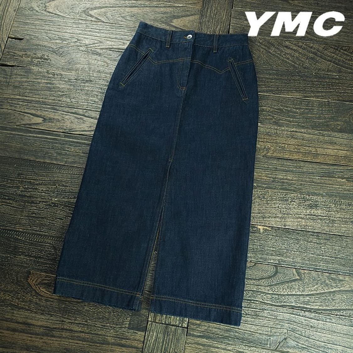 [YMC] 슬릿 데님 롱스커트 M20614 상품이미지1