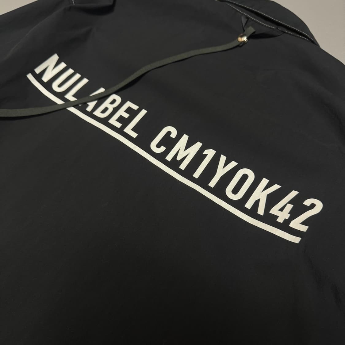 NULABEL CM1YOK42 블랙 레이어 코튼 혼방 집업 셔츠 자켓 상품이미지7