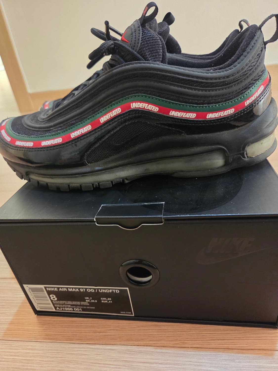 [260]나이키 언디핏 에어맥스 97 블랙 상품이미지6