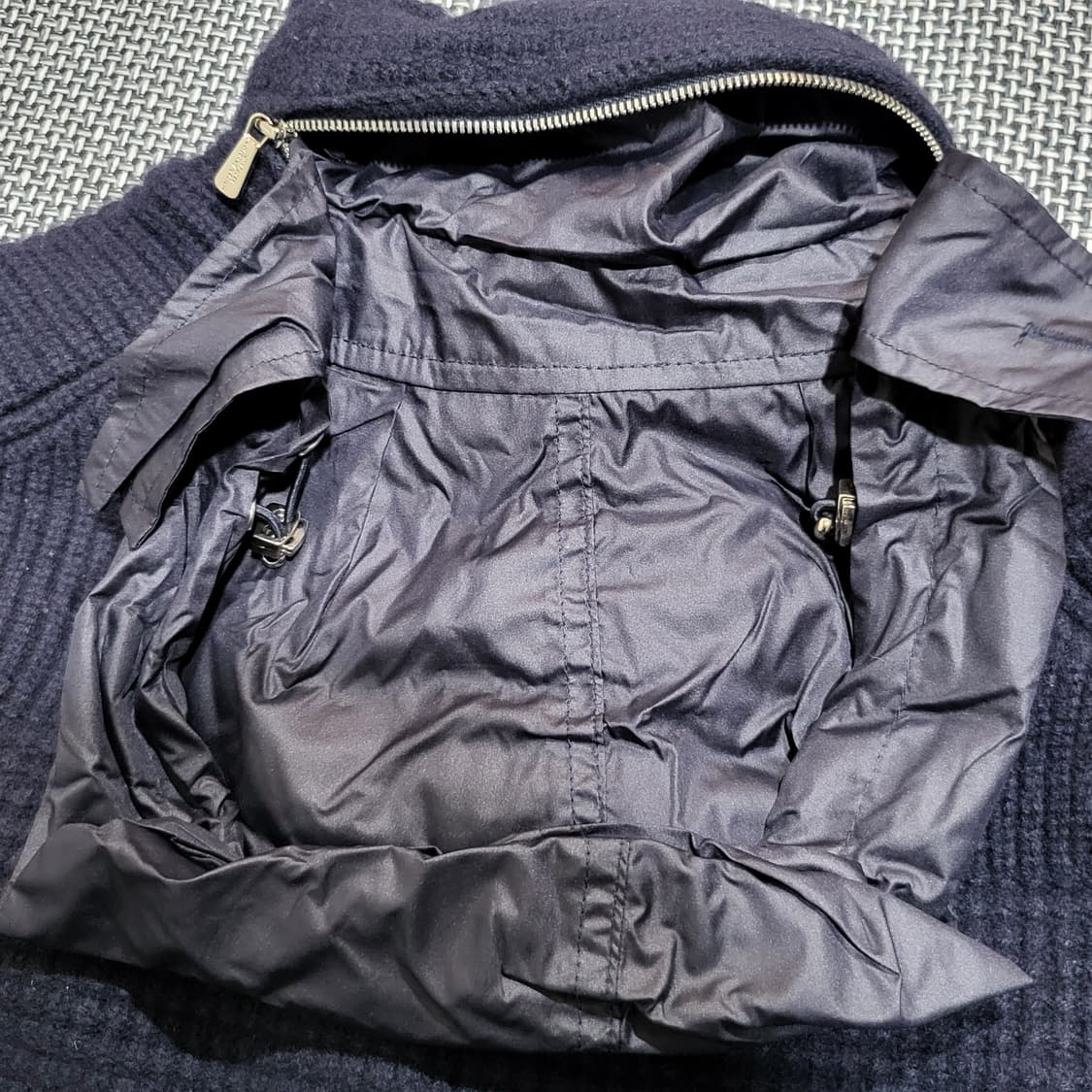 킨록 앤더슨 패딩 니트 집업 자켓 네이비 (77) 상품이미지10