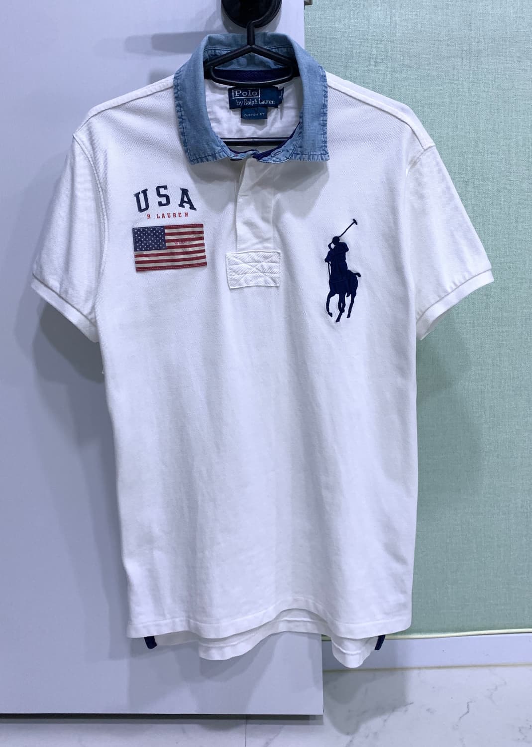 폴로 빅포니 데님카라 성조기 상품이미지2