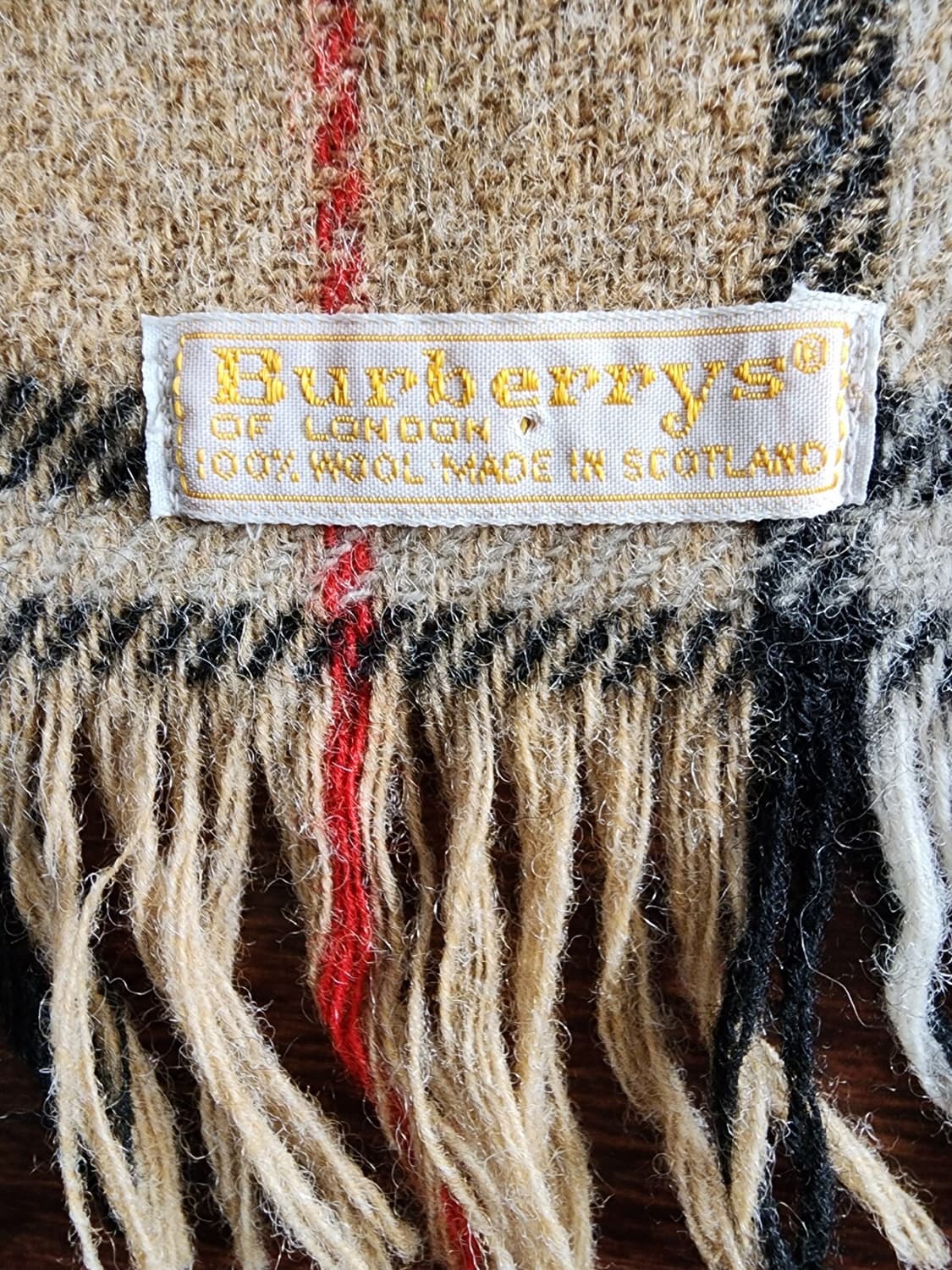 버버리 체크 머플러 베이지 상품이미지2