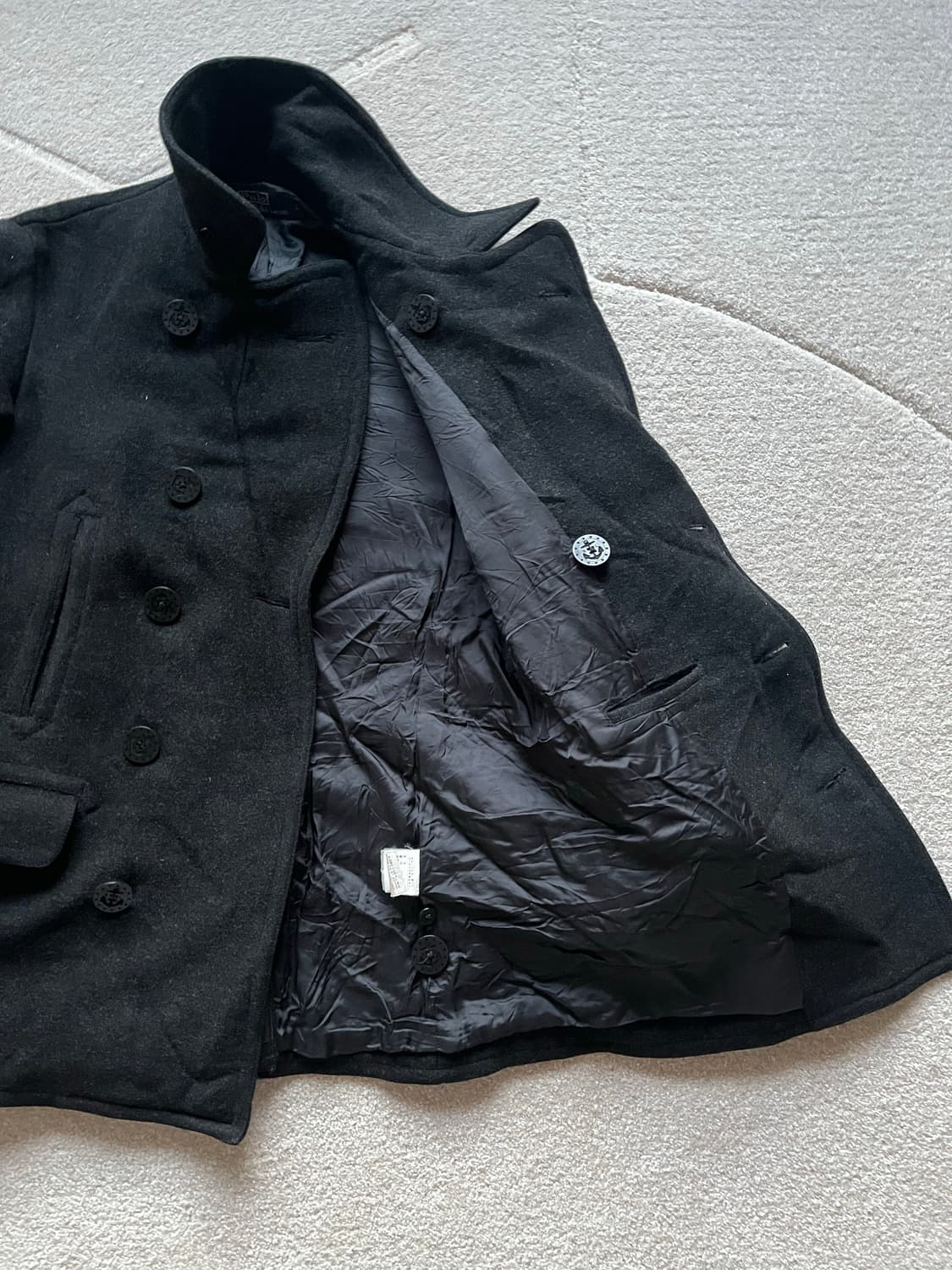 폴로 랄프로렌 헤비 멜튼울 피코트 (100-105) 상품이미지8