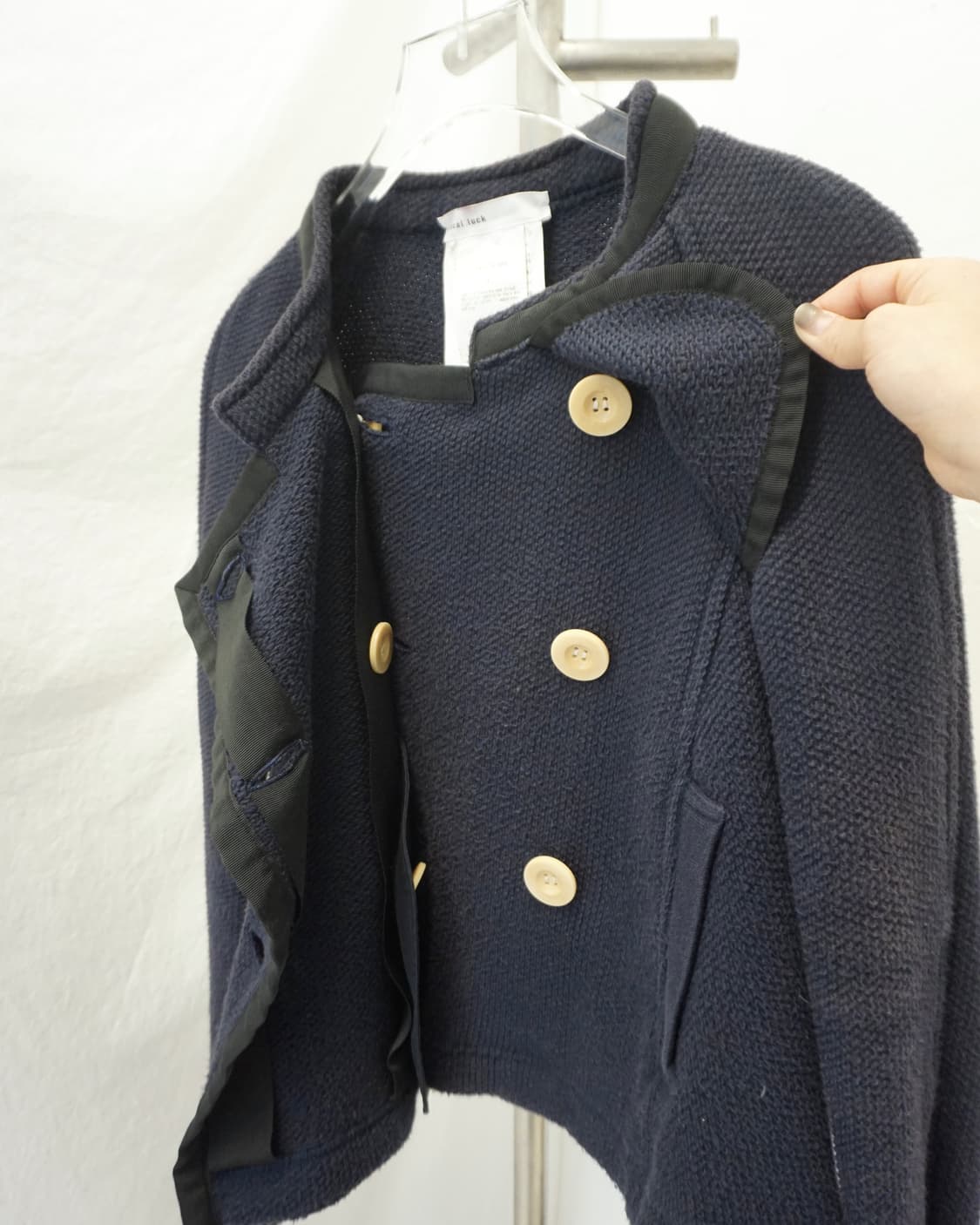 SACAI LUCK cotton double knit jacket  상품이미지3