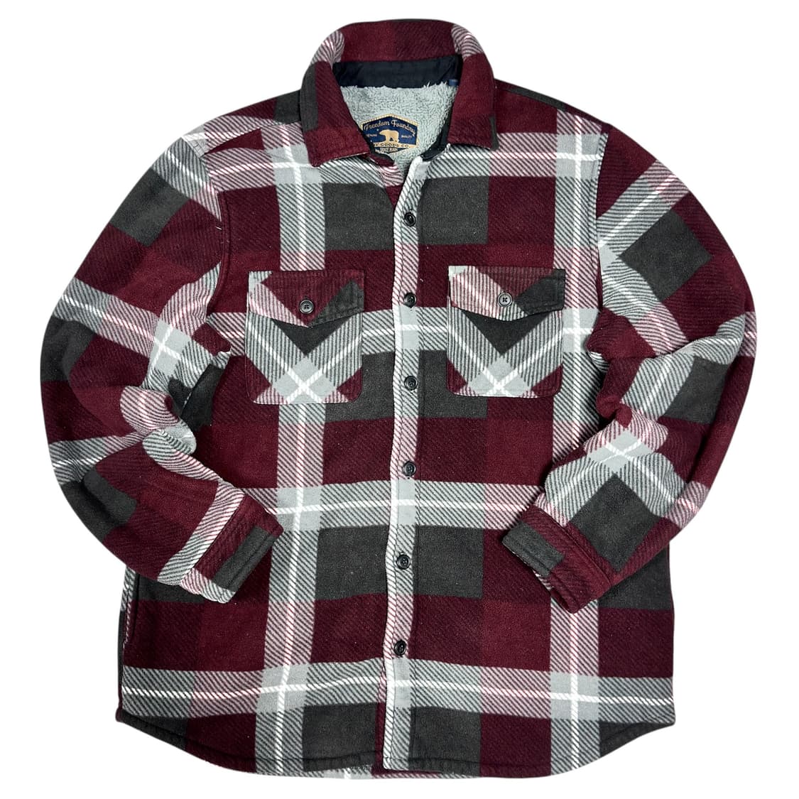 바배) USA 프리덤 파운더리 양털 체크 자켓 상품이미지1
