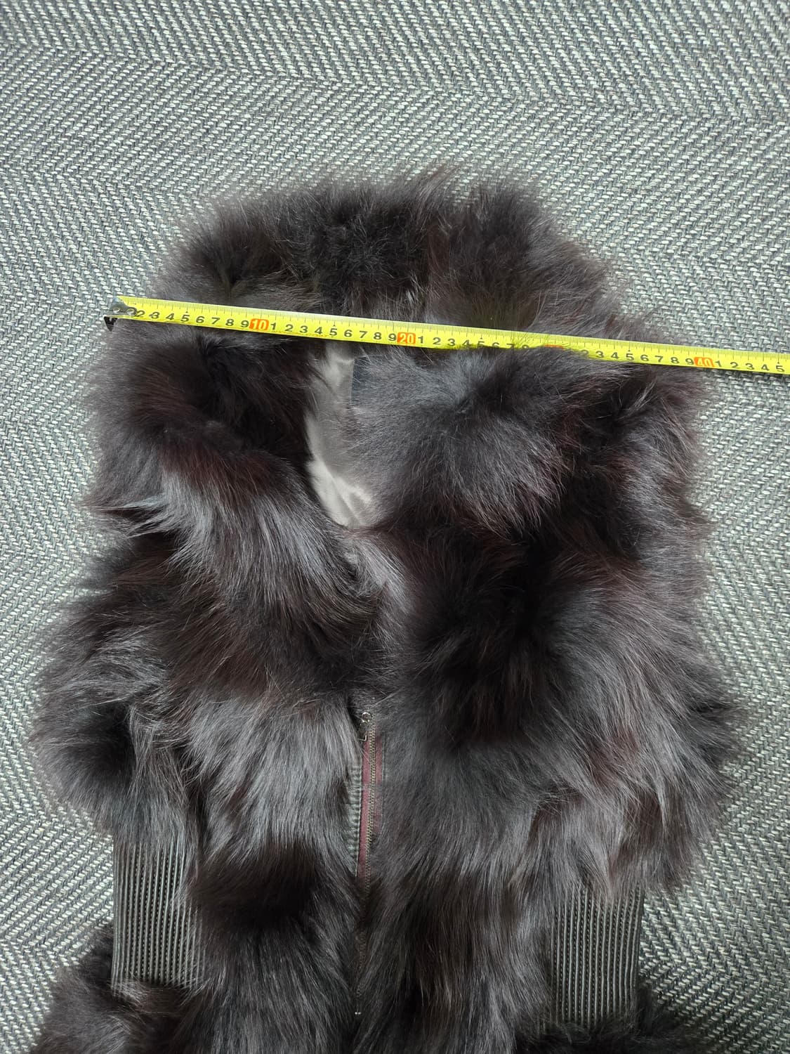 코발트바이크리스한  폭스퍼가죽 베스트 여우털조끼 66-77 상품이미지8