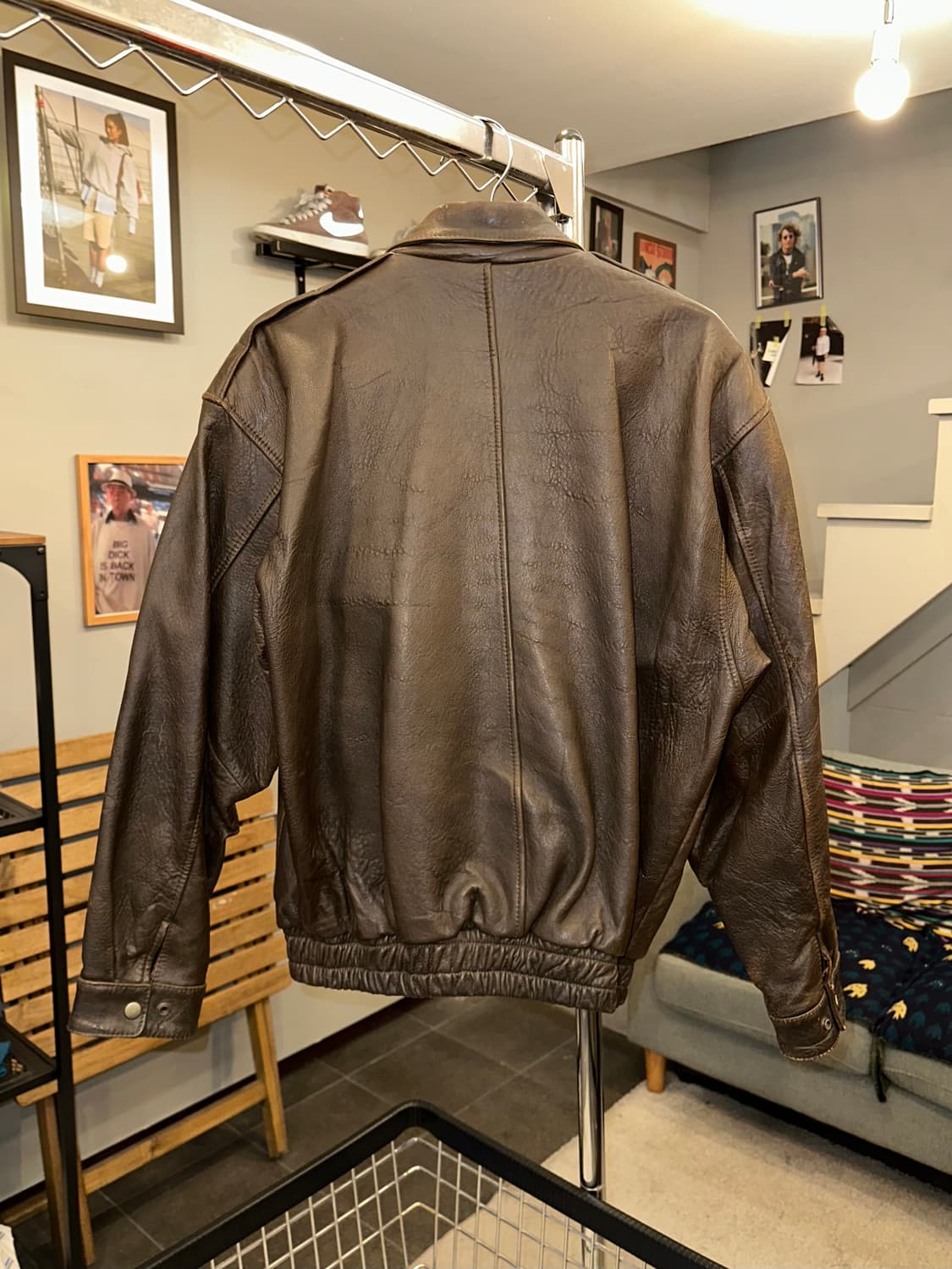 Early 90’s Japanese lambskin A-2 bomber  상품이미지9