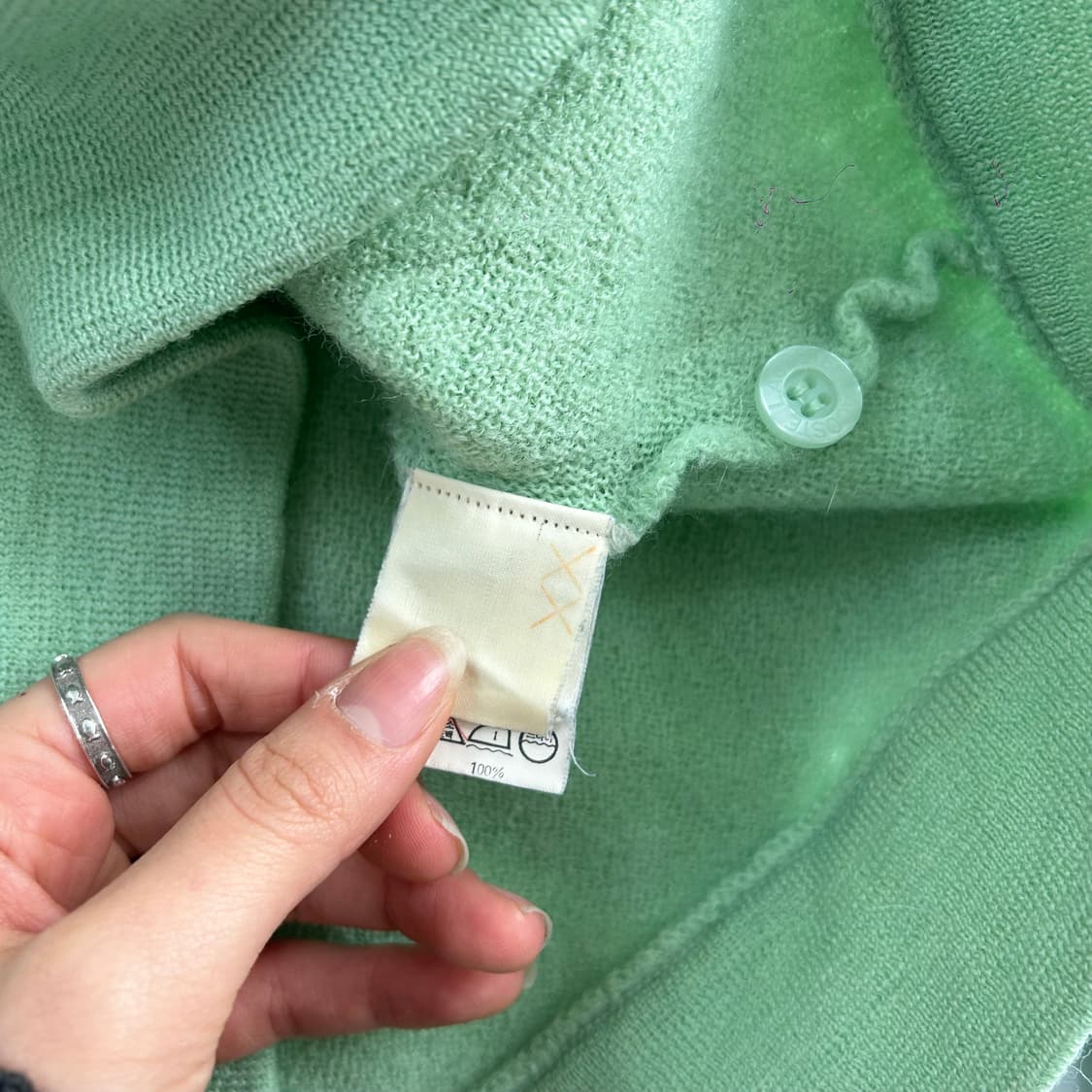 Lacoste 라코스테 라이트 그린 니트 가디건  상품이미지7