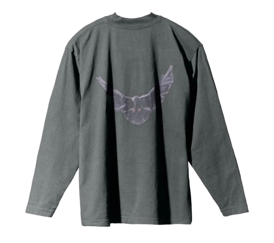 이지 갭 엔지니어드 바이 발렌시아가 도브 롱슬리브 티셔츠 다크 그린 M 상품이미지2