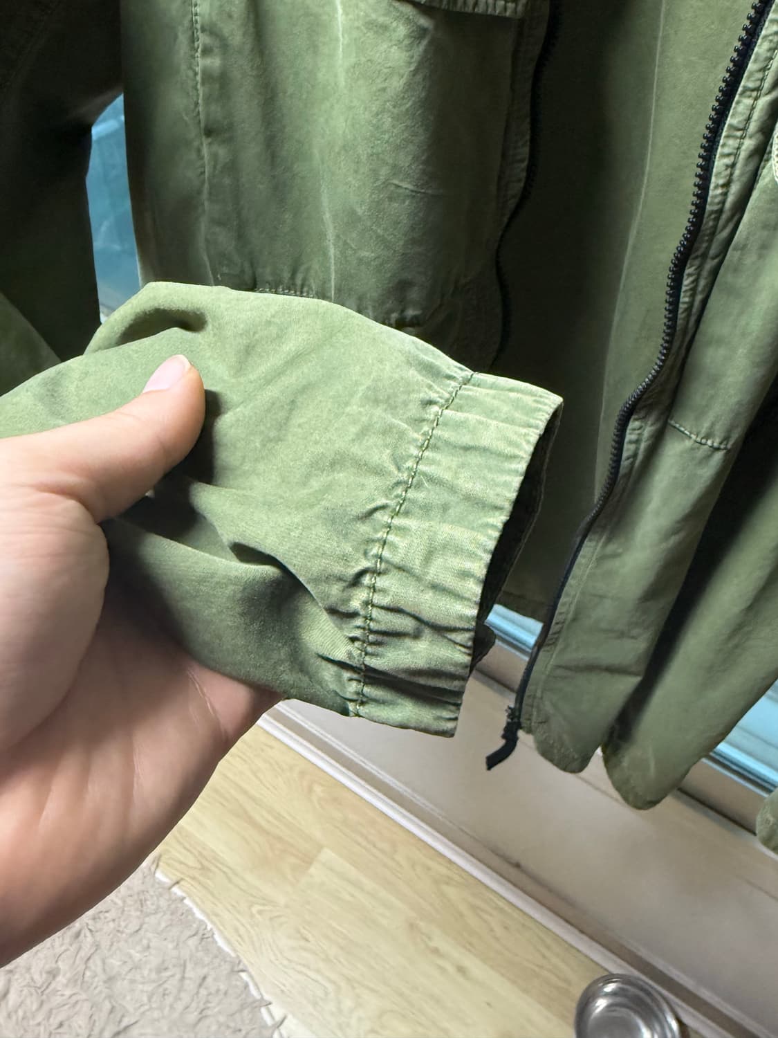 스톤아일랜드 22fw 오버셔츠 카키색 xl  상품이미지5