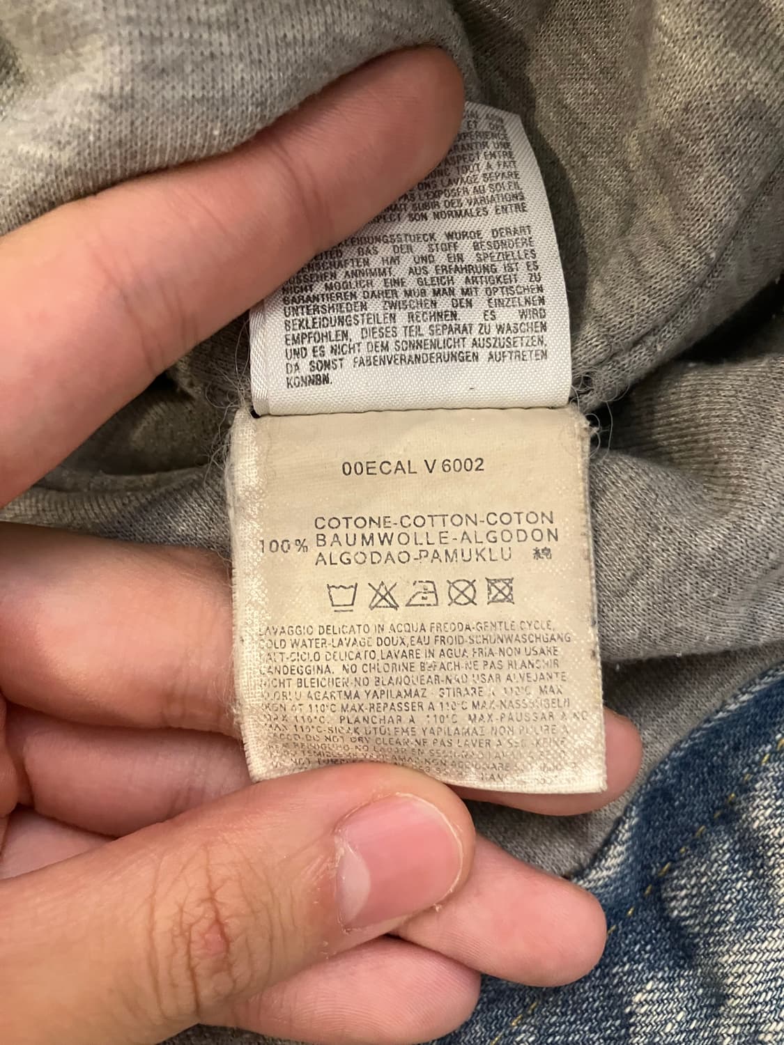 디젤 디스트레스트 바이커 데님자켓 상품이미지10