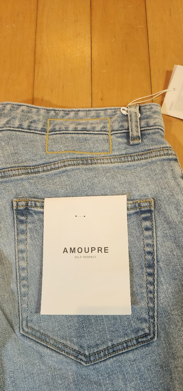 (새상품)아모프레 연청 테이퍼드 데님팬츠 34 상품이미지5