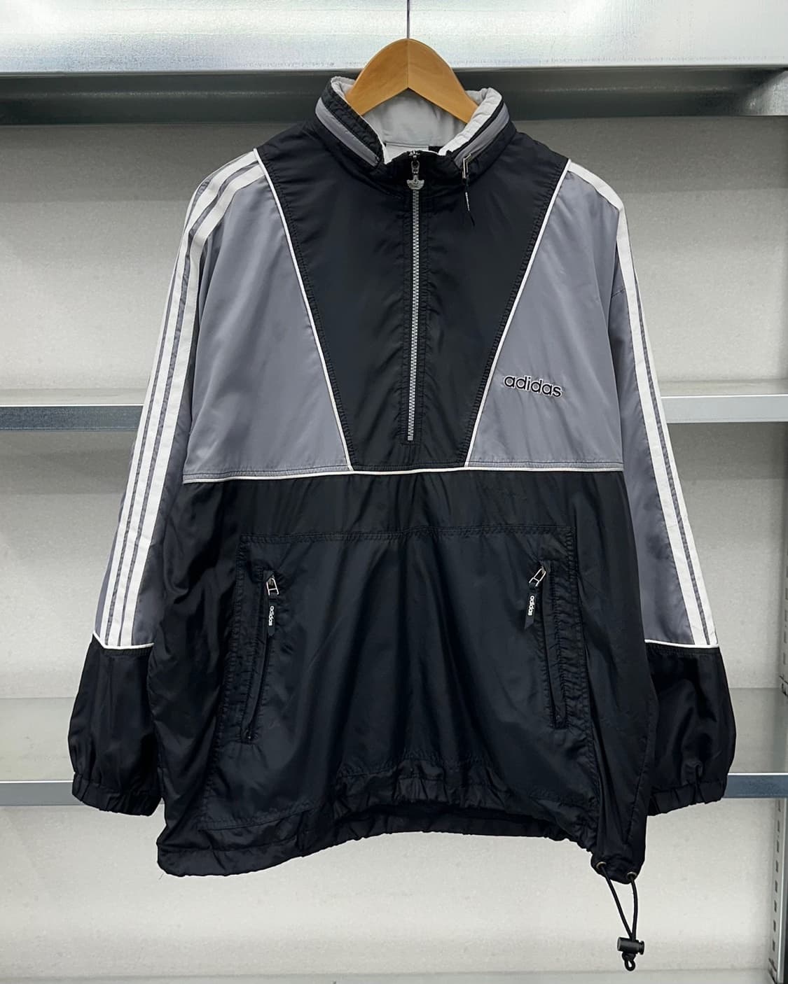 (XL)80~90'S 아디다스 반집업 바막-M796 상품이미지1