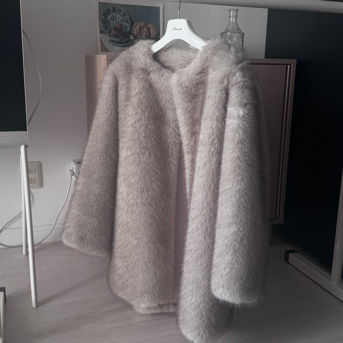 Ribbonbit 리본빛 제이드 퍼코트 아이보리 Jade Fur Coat 상품이미지3