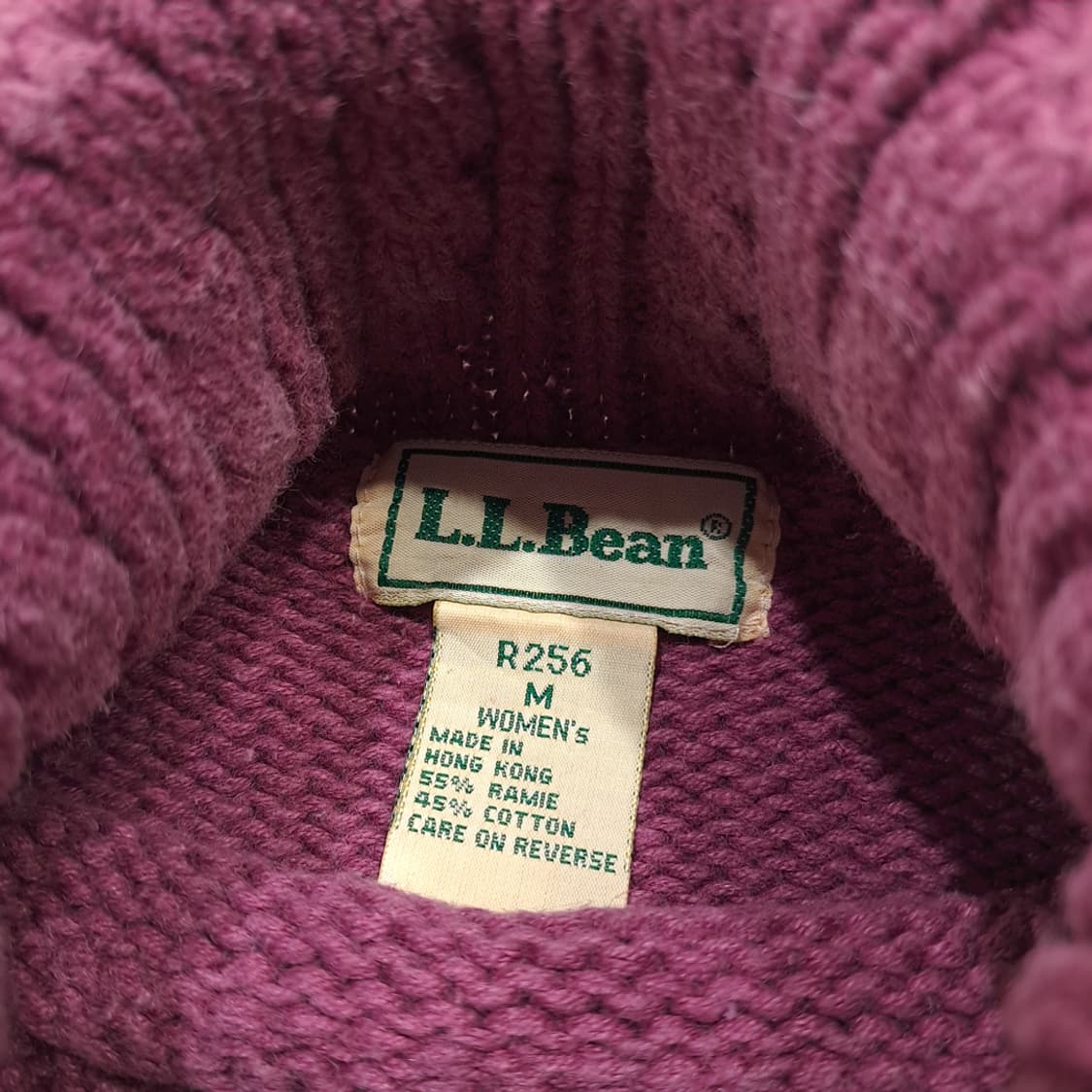 CL109 M 엘엘빈 홍콩판 라미&코튼 케이블 터틀넥 니트 상품이미지3