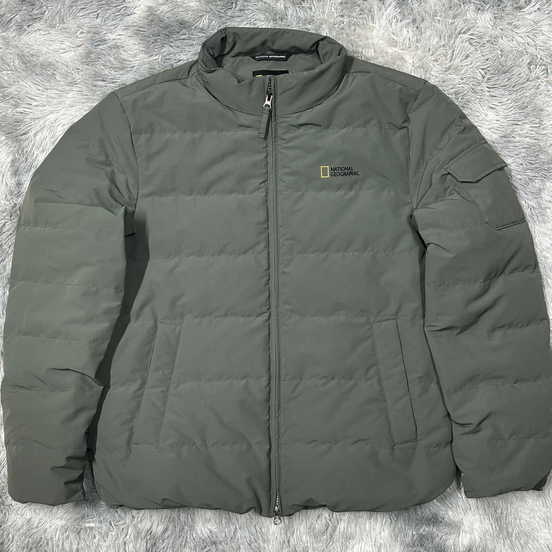 내셔널지오그래픽 경량패딩 카키 L 상품이미지1