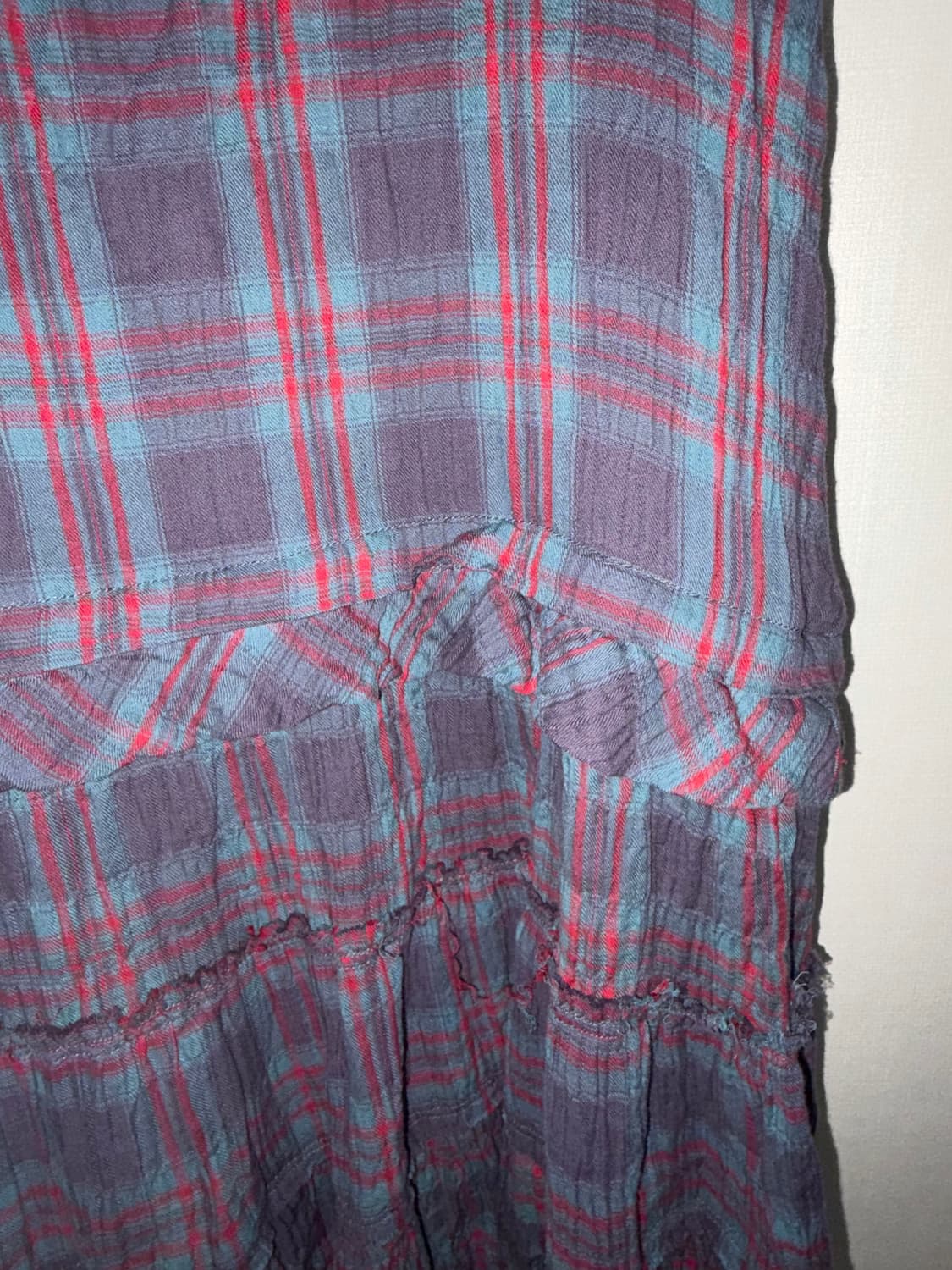 코이세이오 26ss 엣지 체크 원피스 퍼플 2 상품이미지3