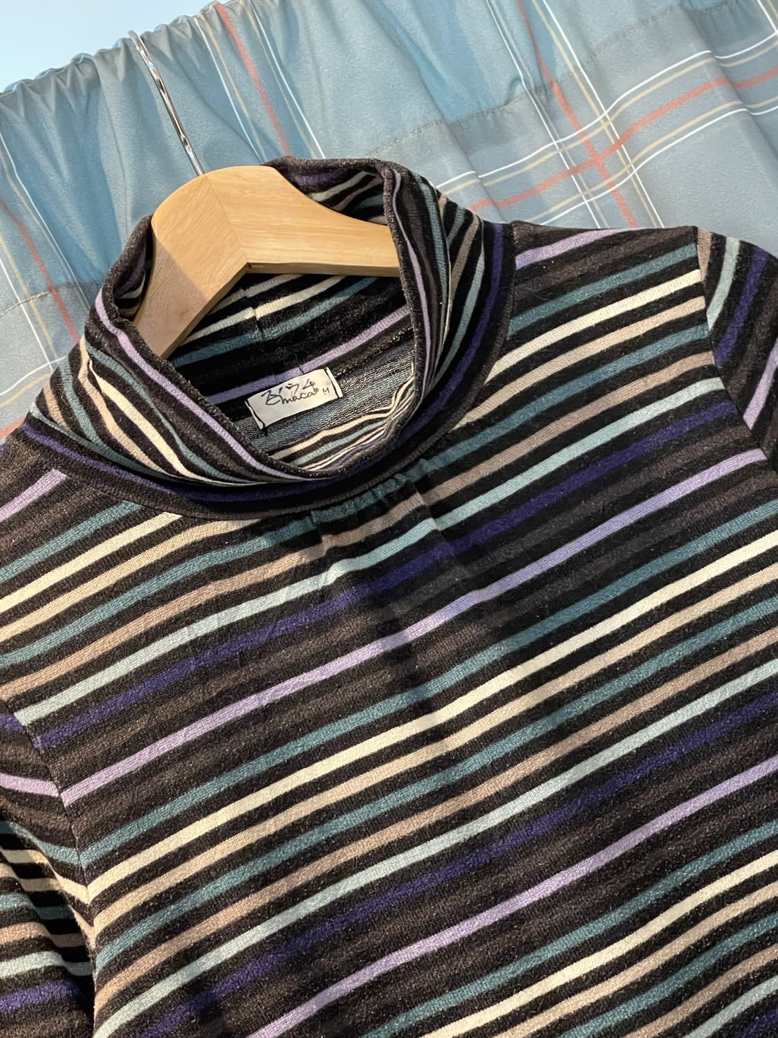 일본빈티지 스트라이프 셔링반폴라 상품이미지2