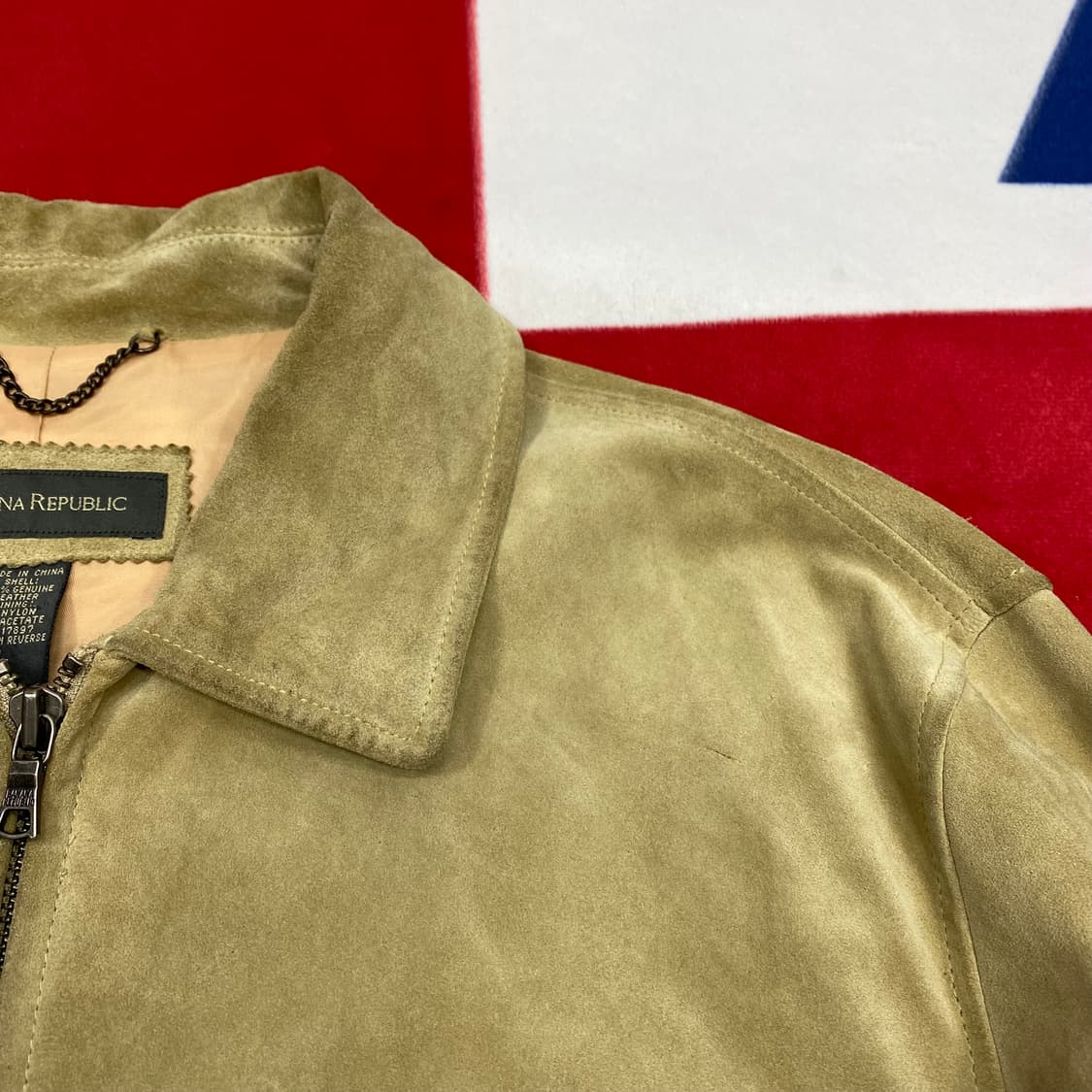 바나나리퍼블릭 리얼스웨이드자켓 L 상품이미지4