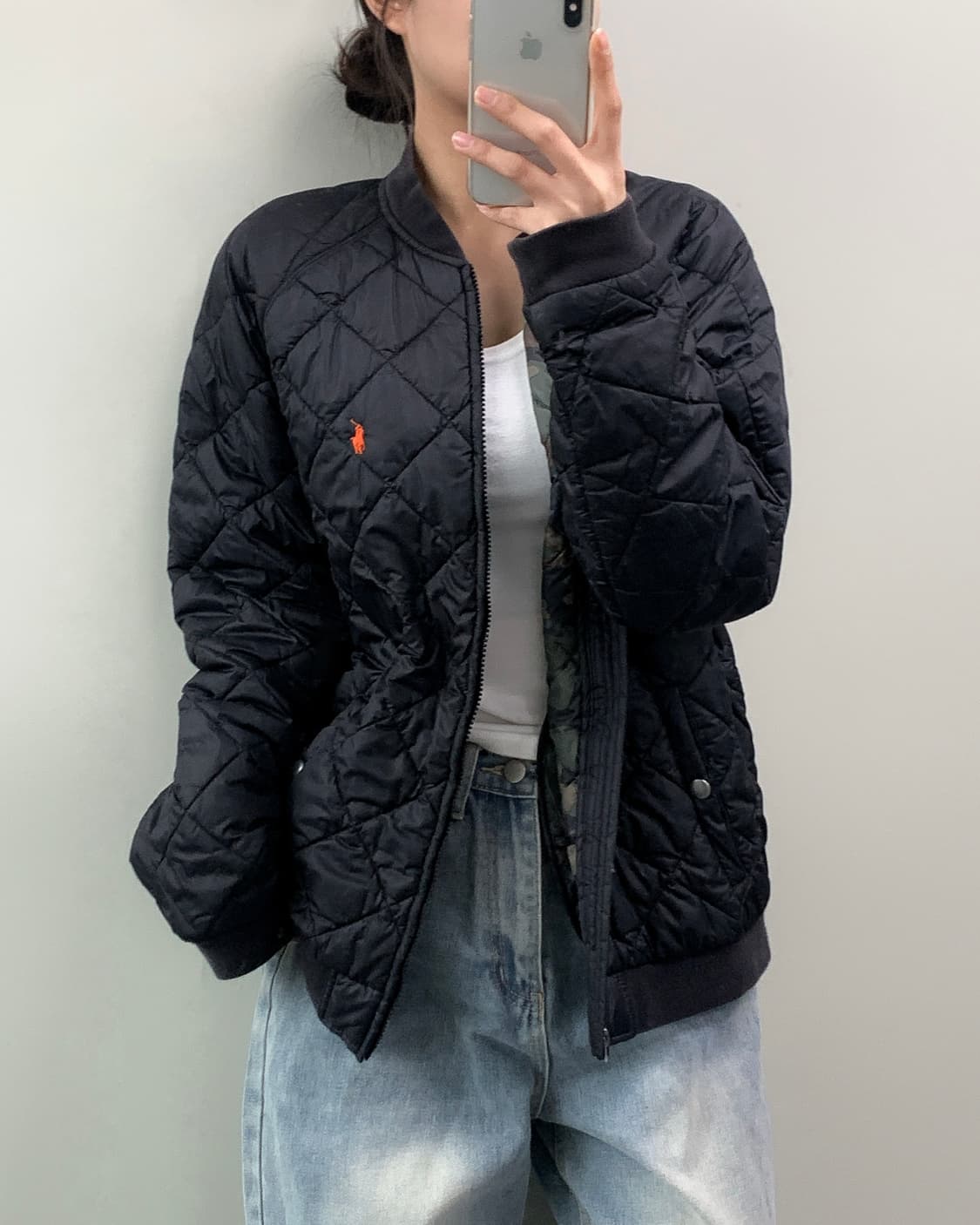 폴로 퀼팅 자켓 상품이미지1