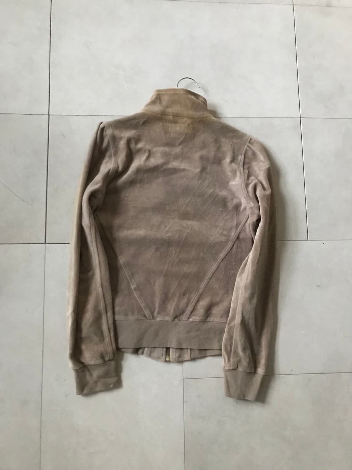 아디다스 베이지 벨벳 집업 상품이미지10