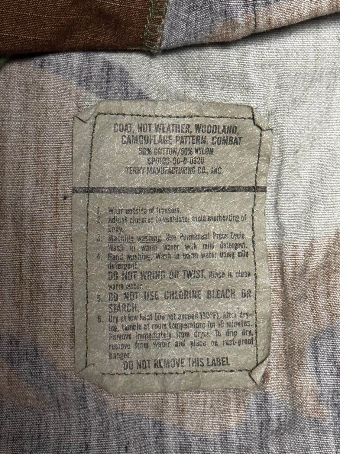 [XXS] 미군 밀리터리 90s 우드랜드 카모 컴뱃 자켓 상품이미지5