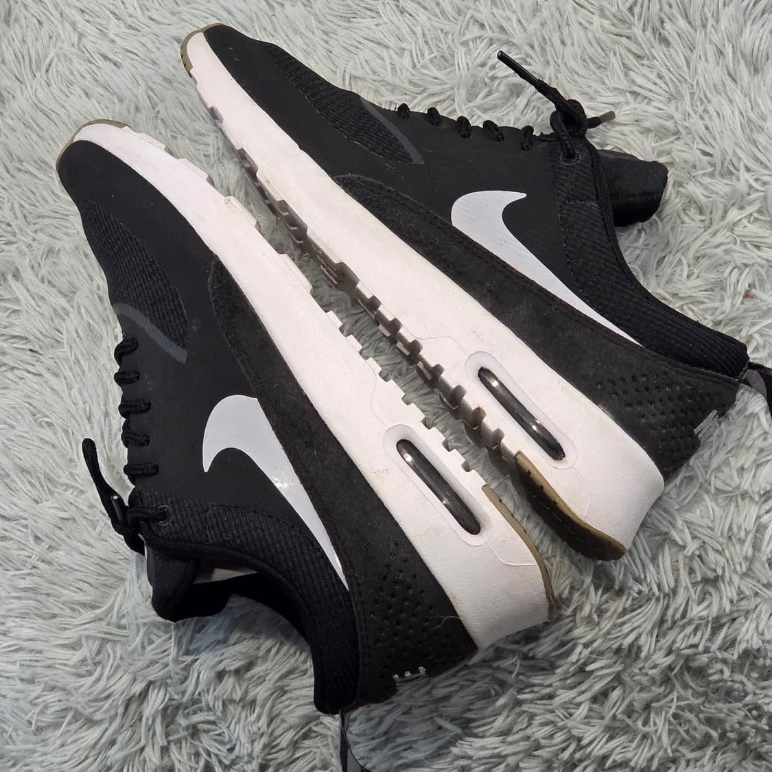 6w-27:나이키 에어맥스 Thea 블랙 화이트 24.5cm 상품이미지8