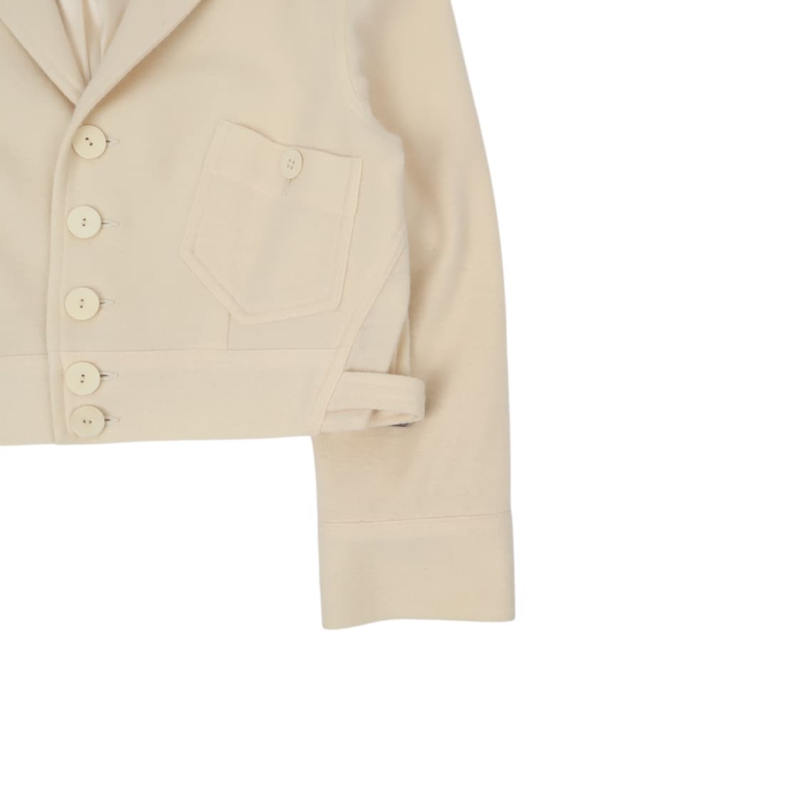 폴로 랄프로렌 아이보리 울 실크 크롭 자켓 상품이미지4