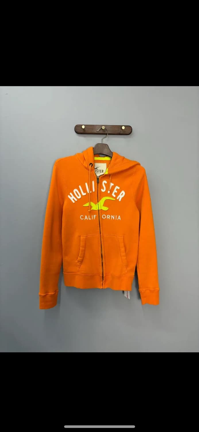 홀리스터 패치로고 오렌지 후드집업 H1299 상품이미지2
